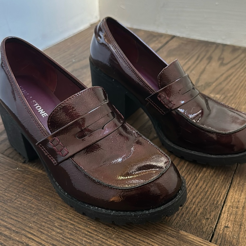 Sun + Stone Red Mary Jane's Size 10